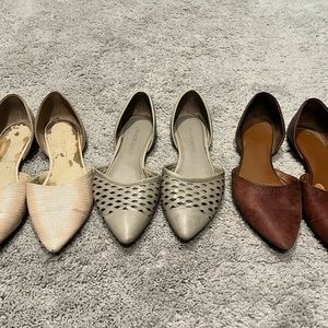 Franco Satro flat bundle (cream, grayish, maroon)